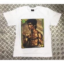 stonedfame Bruce Lee Baskılı T-Shirt