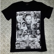 stonedfame Legend Of Rap Baskılı T-Shirt