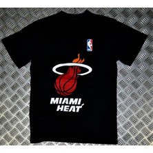 stonedfame Mıamı Heat Baskılı T-Shirt
