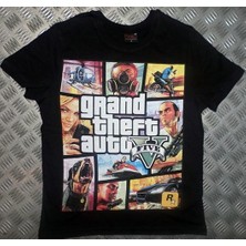 stonedfame Gta Baskılı T-Shirt