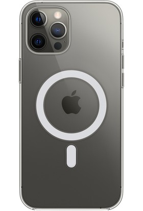 Hazal iPhone 12 Pro Max Için Magsafe Özellikli Şeffaf Kılıf