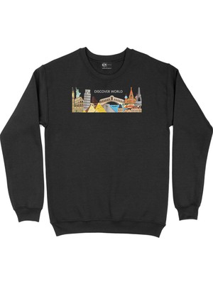 Cix Discover World Siyah Sweatshirt