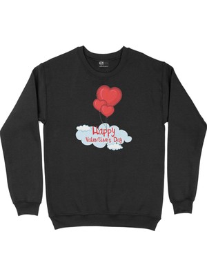 Cix Sevgililer Günü Siyah Sweatshirt