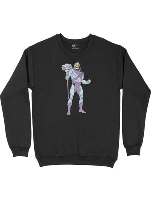 Cix He-Man Iskeletor Siyah Sweatshirt