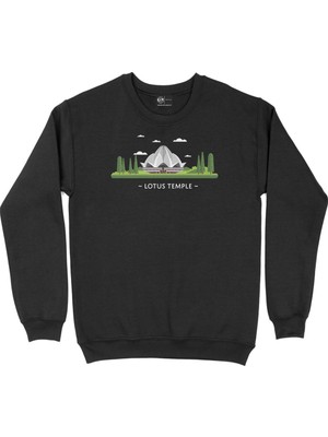 Cix Lotus Tapınağı Siyah Sweatshirt