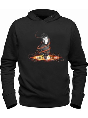 Alfa Tshirt Doctor Who Siyah Çocuk Sweatshirt