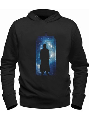 Alfa Tshirt Doctor Who Siyah Çocuk Sweatshirt