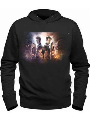 Alfa Tshirt Doctor Who Siyah Çocuk Sweatshirt
