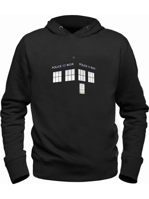 Alfa Tshirt Doctor Who Siyah Çocuk Sweatshirt