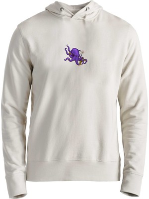 Alfa Tshirt Animal Ahtapot Dijital Baskılı Ekru Çocuk Sweatshirt