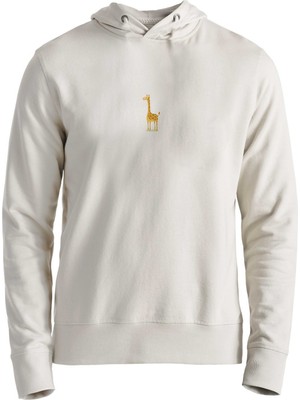 Alfa Tshirt Animal Zürafa 4 Dijital Baskılı Ekru Çocuk Sweatshirt