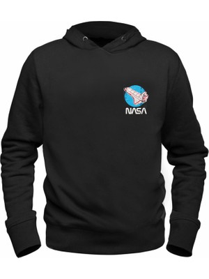 Alfa Tshirt Nasa Baskılı Çocuk Siyah Sweatshirt