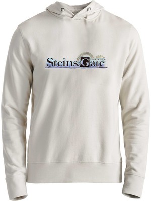 Alfa Tshirt Steins;gate Baskılı Ekru Çocuk Sweatshirt