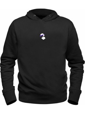 Alfa Tshirt Animal Panda Dijital Baskılı Çocuk Siyah Sweatshirt