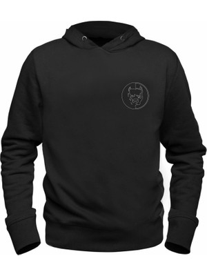 Alfa Tshirt Pitbul Baskılı Çocuk Siyah Sweatshirt