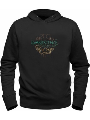 Alfa Tshirt Evanescence Baskılı Çocuk Siyah Sweatshirt
