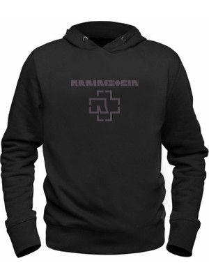 Alfa Tshirt Rammstein Resim Baskılı Çocuk Siyah Sweatshirt