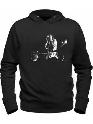 Alfa Tshirt Duman Dijital Baskılı Çocuk Siyah Sweatshirt