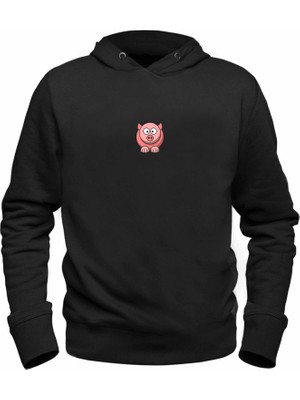 Alfa Tshirt Animal Domuz Dijital Baskılı Çocuk Siyah Sweatshirt