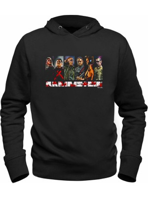 Alfa Tshirt Rammstein Tasarımlı Resim Baskılı Çocuk Siyah Sweatshirt