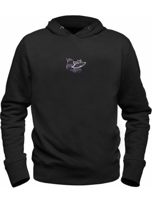Alfa Tshirt Animal Rakun Dijital Baskılı Çocuk Siyah Sweatshirt