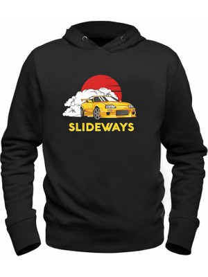 Alfa Tshirt Araba Nissan Tasarımlı Baskılı Çocuk Siyah Sweatshirt