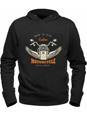 Alfa Tshirt Motorcycle Rider Çocuk Siyah Sweatshirt