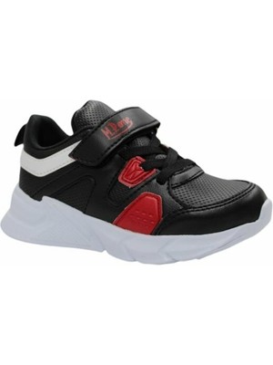 M.P. M.p.one 212-3307FT Siyah Kırmızı Mevsimlik Erkek Çocuk Spor Ayakkabısı