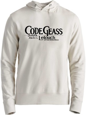 Alfa Tshirt Code Geass Resimli Baskılı Ekru Çocuk Sweatshirt