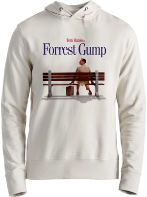 Alfa Tshirt Forrest Gump Tasarım Baskılı Ekru Çocuk Sweatshirt