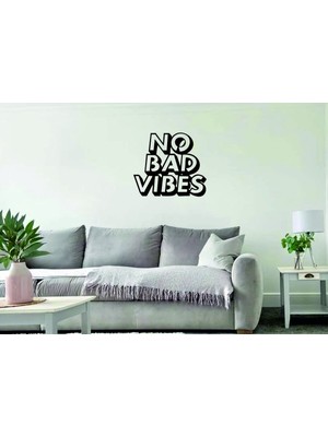 Numa Concept No Bad Vibes Yazılı Duvar Dekoru TABLO-40X35