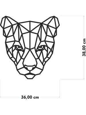 Numa Concept Jaguar-Kaplan-Çita Dekoratif Tablo-Duvar Dekoru 38X36