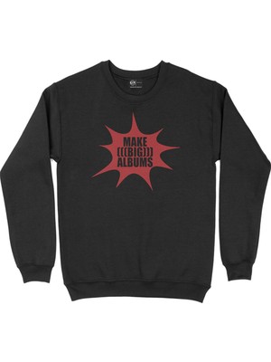 Cix Kırmızı Make Big Albums Siyah Sweatshirt