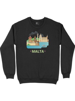 Cix Malta Siyah Sweatshirt