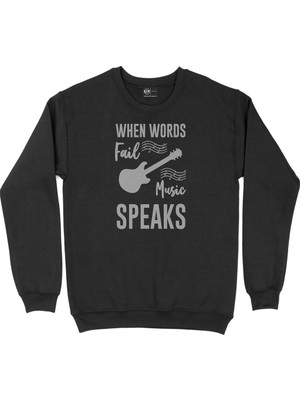 Cix Music That Makes You Feel Light Siyah Sweatshirt