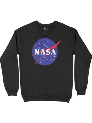 Cix Nasa Logolu Siyah Sweatshirt