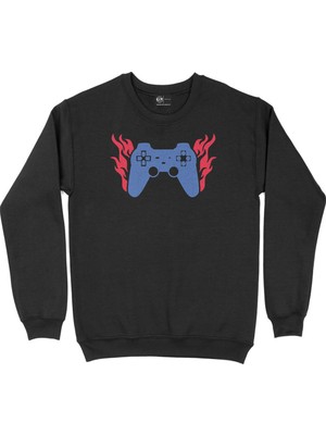 Cix Mavili Joystick Siyah Sweatshirt