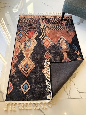 Halımax Dara Kaymaz Tabanlı Örgü Saçaklı Pamuk Kilim 202