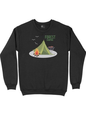 Cix Forest Adventure Siyah Sweatshirt