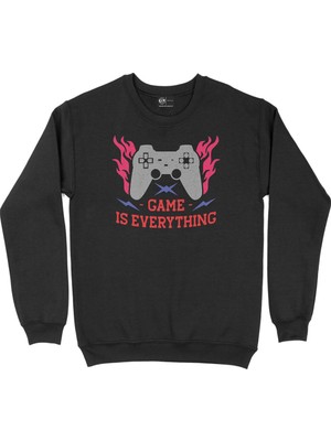 Cix Game Is Everything Siyah Sweatshirt
