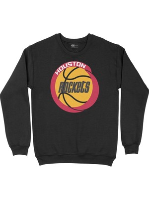 Cix Hong Kong Haritalı ve Bayraklı Siyah Sweatshirt