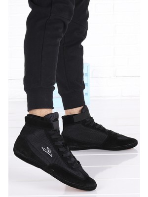 Lig 70 Güreş Boks Erkek Salon Spor Deri Ayakkabı