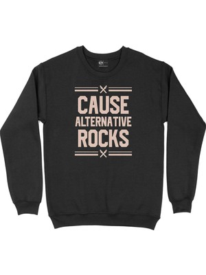 Cix Cause Alternative Rocks Siyah Sweatshirt