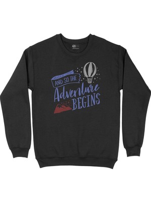 Cix Adventure Awaits Siyah Sweatshirt