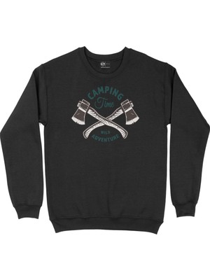 Cix Camoing Neon Siyah Sweatshirt