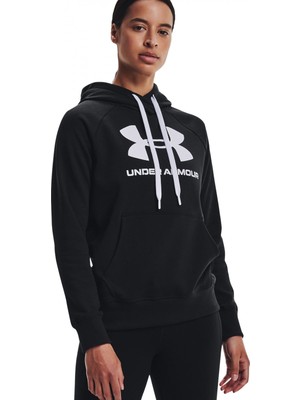 Under Armour Kadın UA Rival Fleece Logo Kapüşonlu Üst 1356318-001