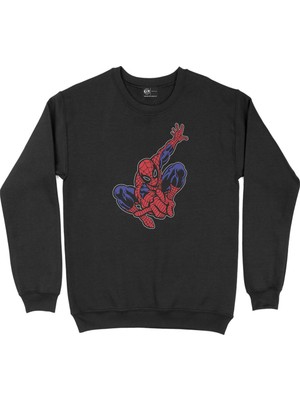Cix Spiderman Siyah Sweatshirt
