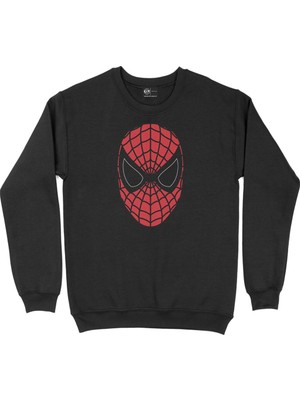 Cix Spiderman Maske Siyah Sweatshirt