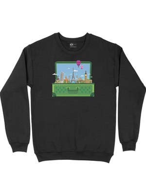 Cix Seyahat Çantası Siyah Sweatshirt