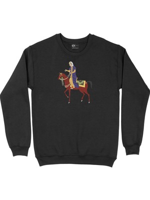 Cix Osmanlı Kadını Siyah Sweatshirt